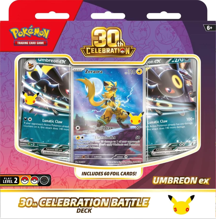 30th Celebration — Umbreon ex Battle Deck sealed Pokémon product