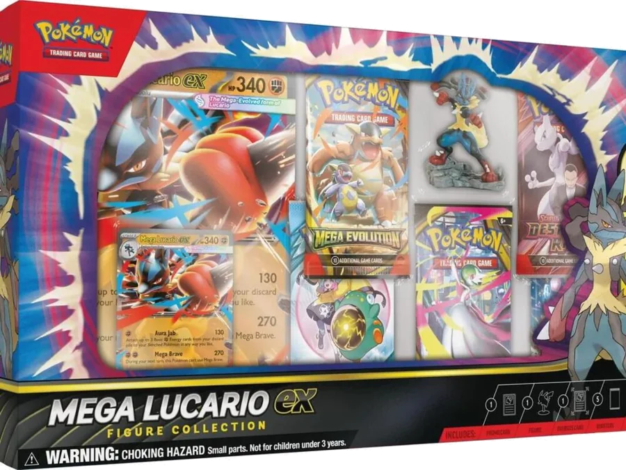 Mega Lucario ex — Premium Figure Collection sealed Pokémon product