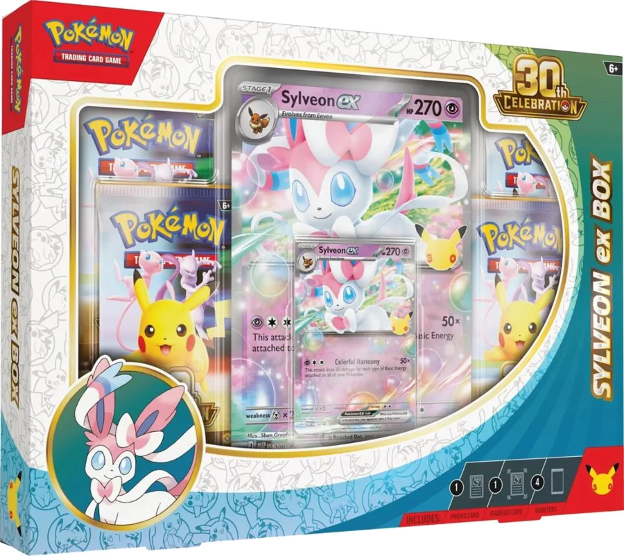 30th Celebration — Sylveon ex Box sealed Pokémon product