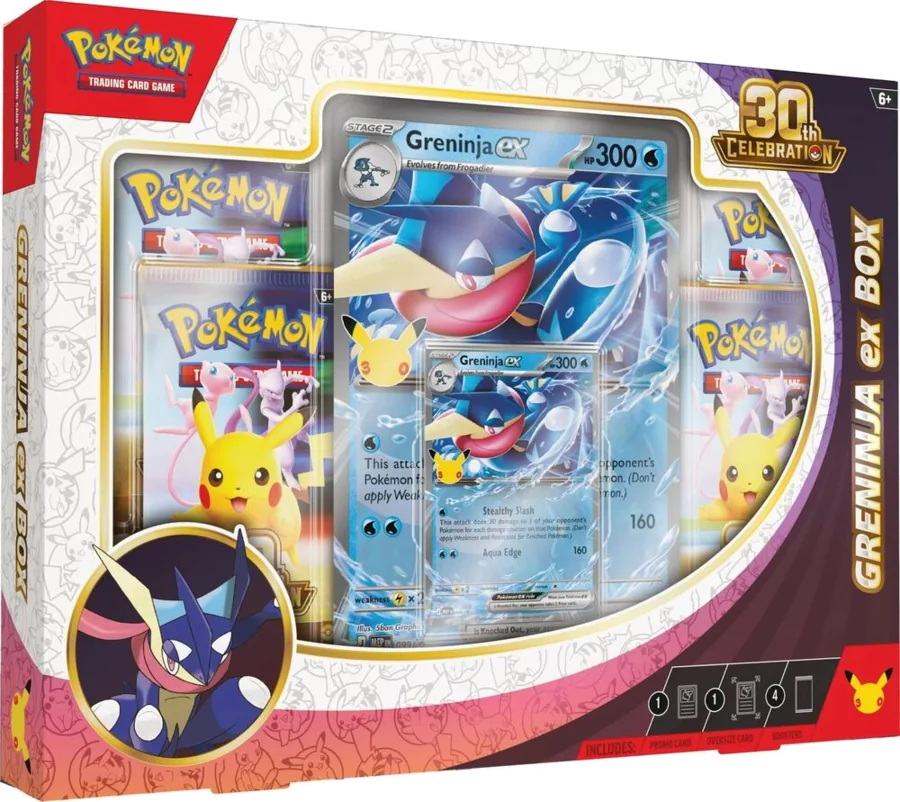 30th Celebration — Greninja ex Box sealed Pokémon product